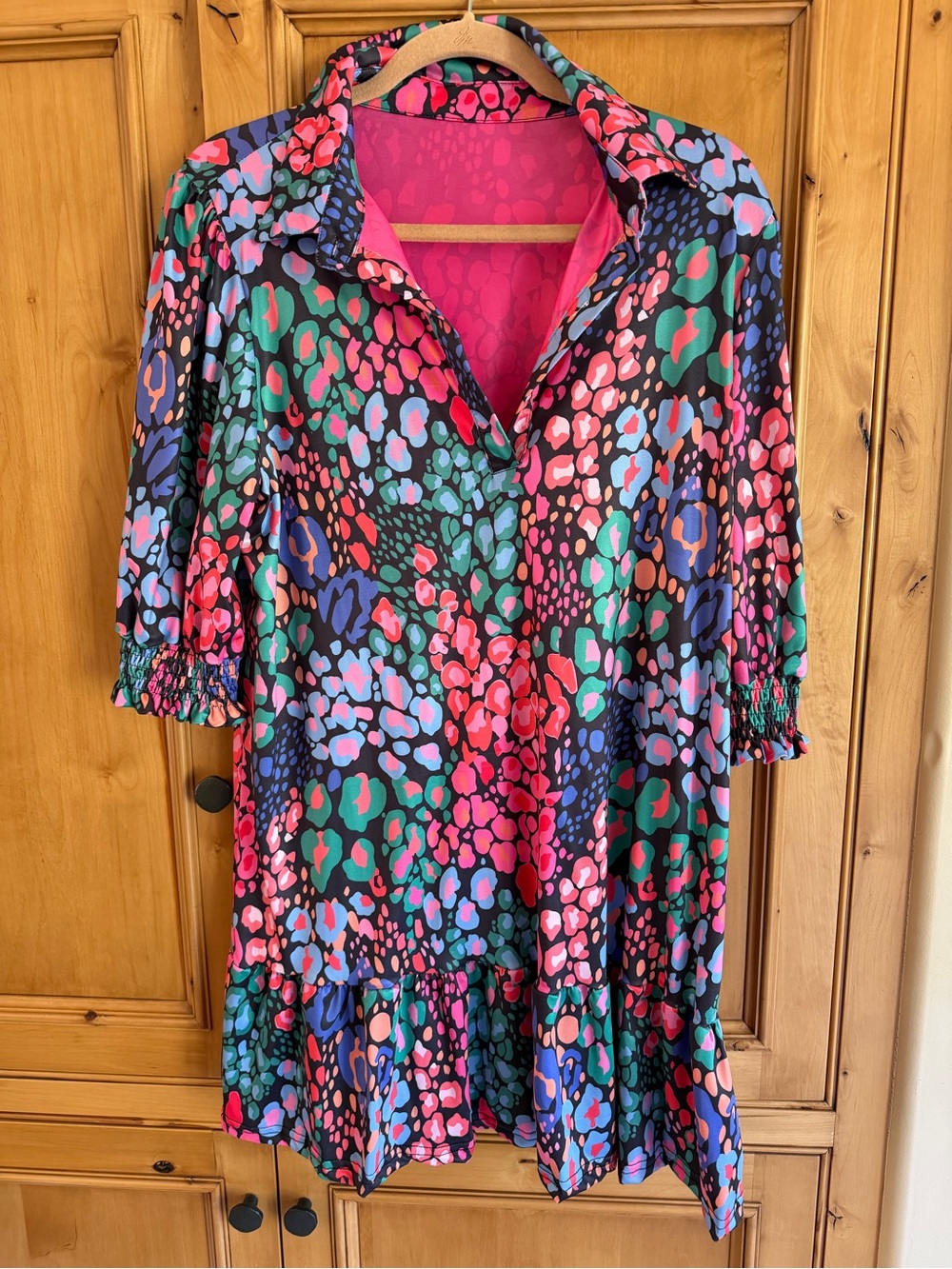 Women's Multicolor Floral-Print Tunic dress